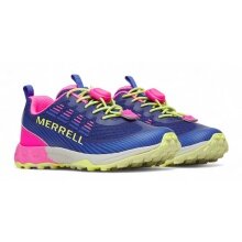 Buty trekkingowe Merrell Agility Peak (wszechstronne, system szybkiego sznurowania) kobaltowo-różowe dziewczęce