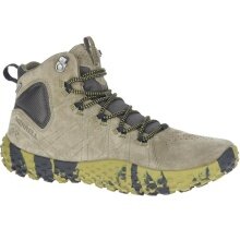 Merrell Sneaker Wrapt Mid WP (minimalistyczne buty biegowe, skórzane, wodoodporne) oliwkowe męskie
