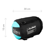 Millet Śpiwór Baikal 750 W (śpiwór na 2 sezony, lewy) - zamek błyskawiczny po lewej stronie - jasnoniebieski