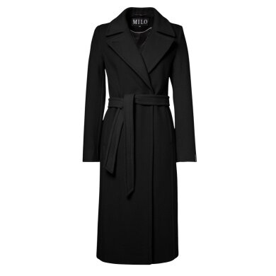 Milo płaszcz zimowy Wanda (mieszanka wełny) czarny damski