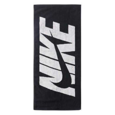 Ręcznik Nike Jacquard Towel Medium Graphic (100% bawełna) czarny/biały 80x35cm