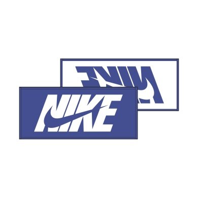 Ręcznik Nike Jacquard Towel Medium Graphic (100% bawełna) niebiesko-biały 80x35cm