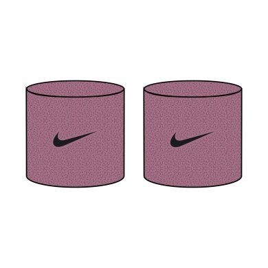 Nike opaska na nadgarstek Swoosh Classic (mieszanka bawełny) 2026 różowa/fioletowa - 2 sztuki