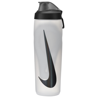 Nike Butelka do picia Refuel Bottle z blokadą, przezroczysta/czarna, 709ml