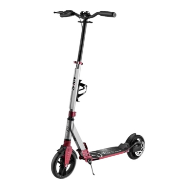 Nils Extreme Scooter Led HM122T z hamulcem tarczowym (składany hulajnoga, łożyska: ABEC 7) czarny/srebrny