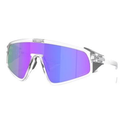 Okulary przeciwsłoneczne Oakley Latch panel (kolor szkła: Prizm violet) przezroczysty matowy - 1 para okularów