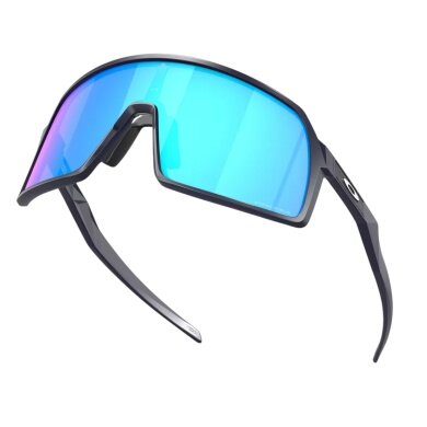 Okulary przeciwsłoneczne Oakley Sutro S (kolor soczewek: Prizm sapphire) granatowe matowe - 1 para okularów z twardym etui.