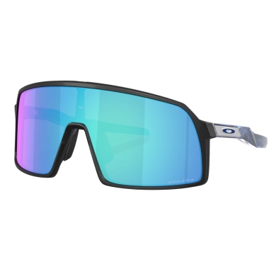 Okulary przeciwsłoneczne Oakley Sutro S (kolor szkła: Prizm sapphire) 2025 czarny mat - 1 para okularów z twardym etui.