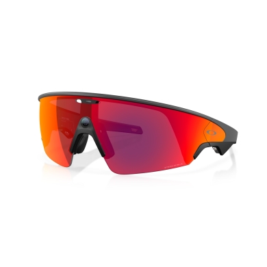 Okulary przeciwsłoneczne Oakley Meta Vanguard 800101 (kolor szkła: Prizm Road) czarne - 1 para okularów z twardym etui.