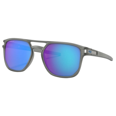 Okulary przeciwsłoneczne Oakley Latch beta Polaryzowane (kolor szkła: Prizm sapphire polarized) matowy szary/ink - 1 para okularów