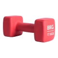 Pure2Improve Fitness Hantel Neopren czerwony 8,0kg - 1 sztuka -