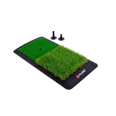 Pure2Improve Mata do golfa Dual Turf (z 2 tee) zielona 60x31cm
