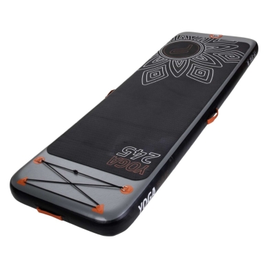 Pure4Fun Zestaw do jogi na desce SUP czarny 245 x 85 x 15 cm