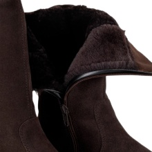 Pomar Zimowe buty UTU Curling GTX (zamsz, wodoodporne, ekstremalnie ciepłe, ocieplane) ciemnobrązowe damskie