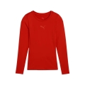 Puma bielizna funkcjonalna longsleeve teamLIGA26 Baselayer Tee czerwony chłopcy