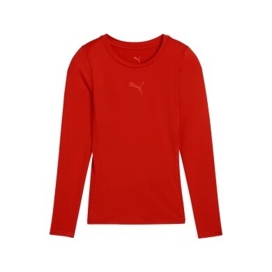 Puma bielizna funkcjonalna longsleeve teamLIGA26 Baselayer Tee czerwony chłopcy