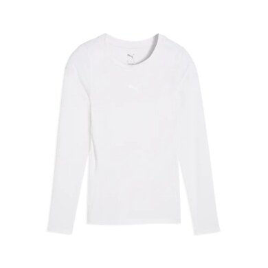 Puma bielizna funkcjonalna longsleeve teamLIGA26 Baselayer Tee biała chłopcy