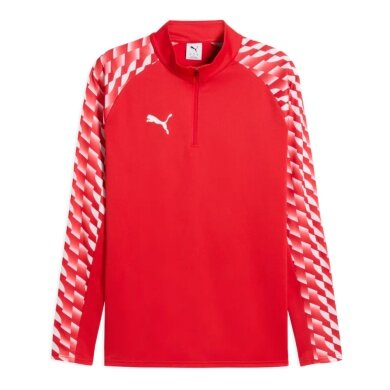 Puma Sportowa koszulka z długim rękawem teamLIGA26 Trening 1/4 Zip Top (100% recyklingowany poliester, oddychający) czerwona Męska