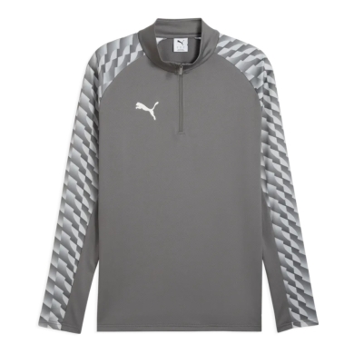 Puma Sportowa koszulka z długim rękawem teamLIGA26 Trening 1/4 Zip Top (100% recyklingowany poliester, oddychający) szary Mężczyźni