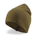 Puma Czapka Beanie Classic Cuffless z napisem - oliwkowa - 1 sztuka