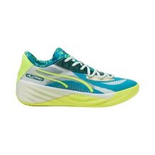 Buty halowe Puma All-Pro Nitro Hoops Dreamz (koszykówka) niebiesko-limonkowe męskie