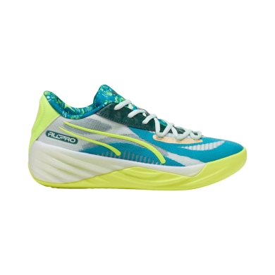 Buty halowe Puma All-Pro Nitro Hoops Dreamz (koszykówka) niebiesko-limonkowe męskie