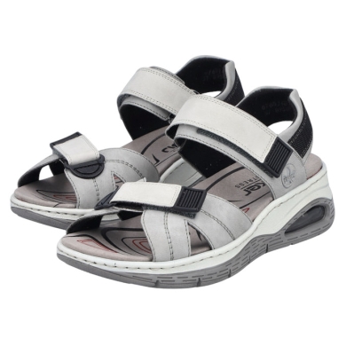 Sandały Rieker 67651 szare damskie