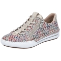Sneakers Rieker (zamsz) L7255 kolorowy/biały damskie