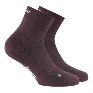 Skarpety wędrowne Rohner Dynamic Merino Quarter bordeaux - 1 para
