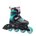 Rolki inline Rollerblade Fury (kółka: 72mm/80A, łożyska: SG3) czarne/niebiesko-zielone dla dzieci