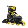 Rolki inline Rollerblade Fury (kółka: 72mm/80A, łożyska: SG3) czarne/żółte dla dzieci