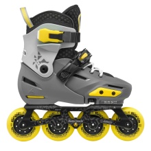 Rolki inline Rollerblade Apex (kółka: 76mm(235), 72mm(210), 68mm(185), łożyska: SG7) szare/żółte dziecięce