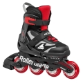 Rolki inline Microblade (kółka: 72mm/80A, łożyska: SG3) czarne/czerwone dla dzieci