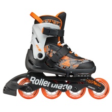 Rolki inline Microblade SL (kółka: 72mm/80A, łożyska: SG3) czarne/pomarańczowe dla dzieci