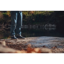 Saola Buty codzienne-Sneaker Bergen Wodoodporne (Skóra, wodoodporne) granatowe Męskie