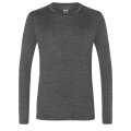 super natural bielizna termiczna Longsleeve Base 230 - wełna merino - szary melange Mężczyźni