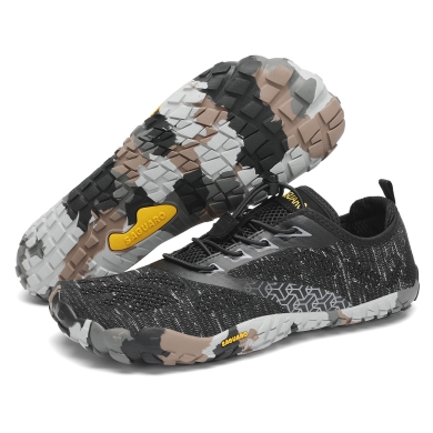 Saguaro Buty Barfota Smart II (elastyczna podeszwa, szeroka przestrzeń na palce) czarny/szary