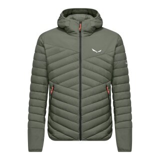 Kurtka puchowa Salewa Brenta (odporna na wiatr i wodoodporna) 2025 w odcieniu ciemnozielonym dla mężczyzn