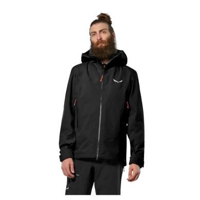 Salewa męska kurtka hardshell Ortles GTX 3L EPE (wodoodporna, wiatroszczelna) czarna