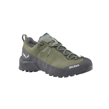 Salewa buty trekkingowe Wildfire Leather 2 GTX (podejście, nubuk, wodoodporne) zielono/czarne męskie