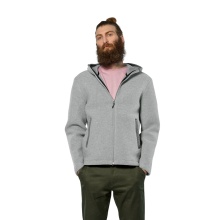 Salewa wełniana kurtka Fanes Sarner Full-Zip (z alpejskiego wełnianego dzianiny, ciepła) srebrno/szara melange męska