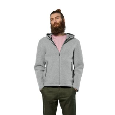 Salewa wełniana kurtka Fanes Sarner Full-Zip (z alpejskiego wełnianego dzianiny, ciepła) srebrno/szara melange męska