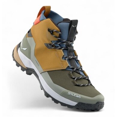 Buty trekkingowe Salewa Puez 2 Mid PTX (wodoodporne) złote/zielone męskie