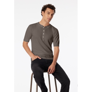 Schiesser T-shirt rekreacyjny Revival Karl-Heinz krótki rękaw claybraun męski