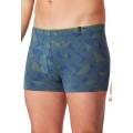 Schiesser bielizna bokserki Long Life Soft Shorts modal wzorzysty trawiasty zielony - 1 sztuka