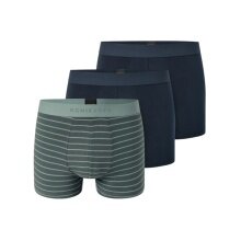 Schiesser bielizna bokserki 95/5 z gumką 910 ciemnoniebieskie/mineralne w paski męskie - 3 sztuki