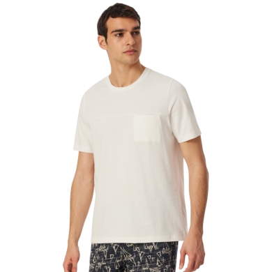 Schiesser T-shirt Freizeit Mix+Relax (100% bawełna) biały męski