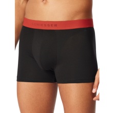 Schiesser bielizna bokserki 95/5 bawełna organiczna z gumką wielokolorowe czarne męskie - 5 sztuk
