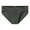 Schiesser Slip Supermini Long Life Soft 181116 (majtki) wzorzysty ciemnozielony męski - 1 sztuka