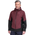 Kurtka funkcyjna Schöffel Wamberg do wędrówek (wodoodporna/wiatroszczelna) bordowa męska